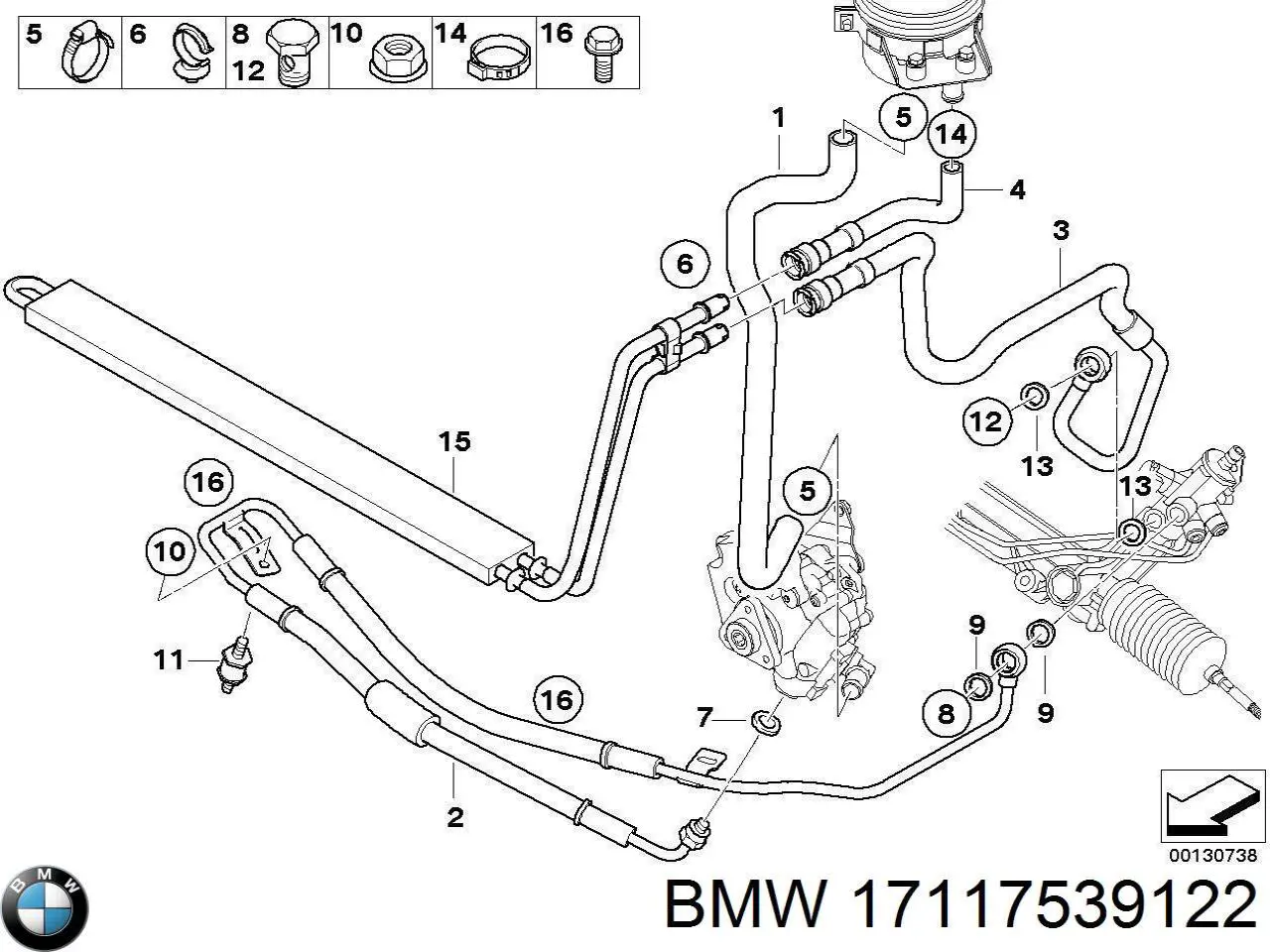 Радиатор ГУР BMW 17117539122 цена, от 30.05 USD