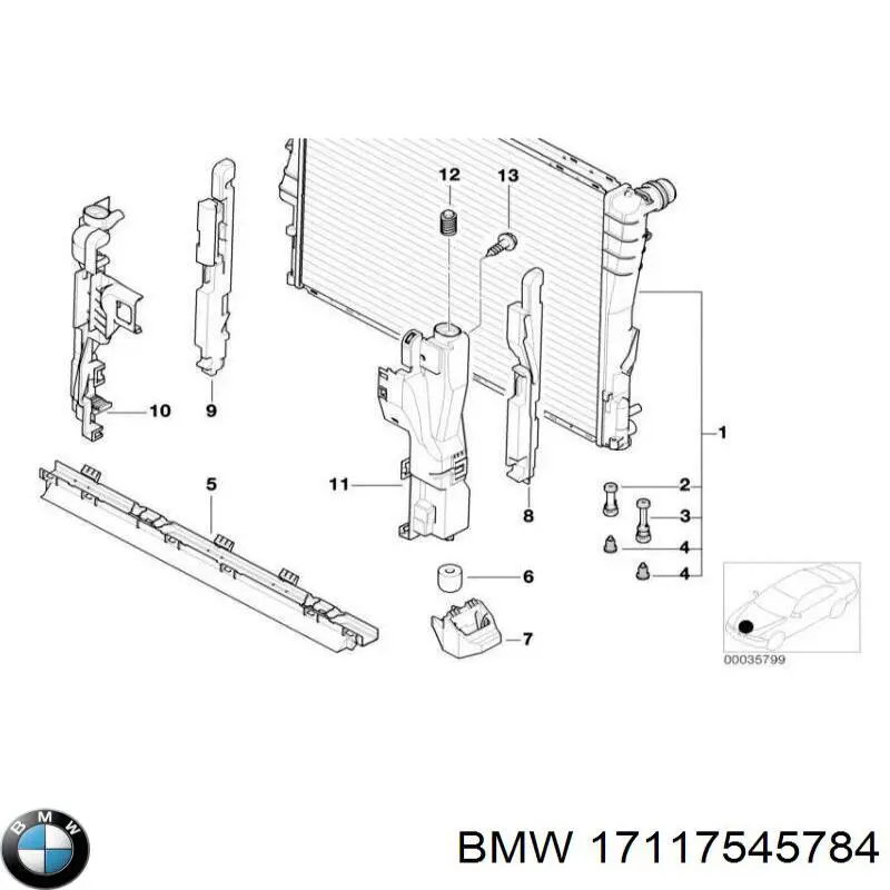 Крышка (пробка) радиатора BMW 17117545784