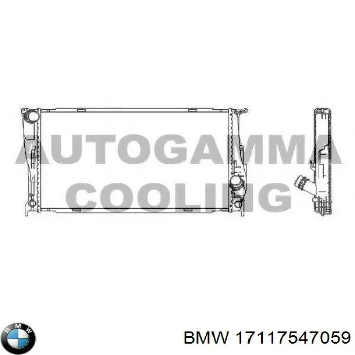 Купить 17117547059 BMW Радиатор водяной
