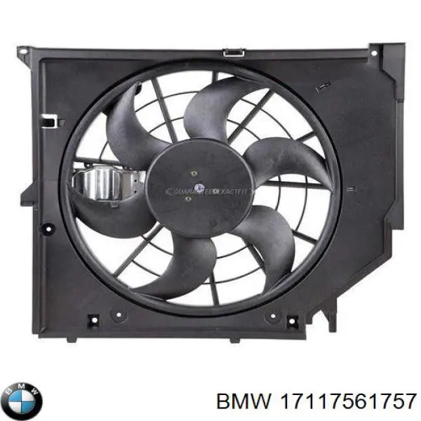 Диффузор вентилятора в сборе с мотором и крыльчаткой 17117561757 BMW