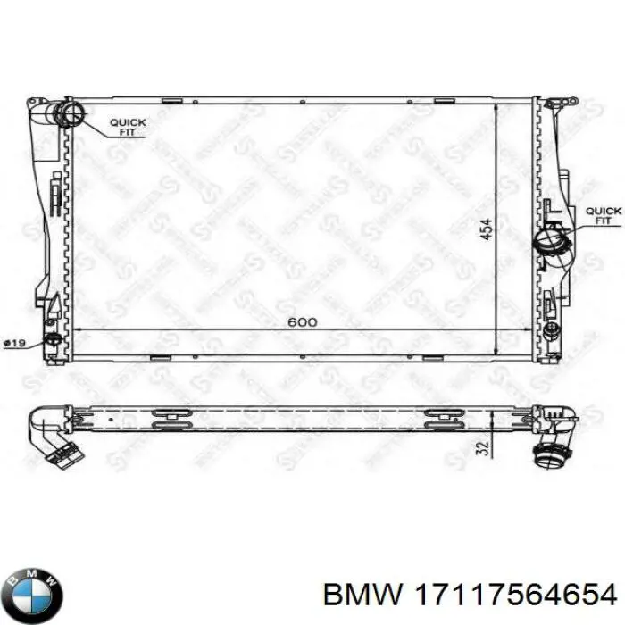 17117564654 BMW Радиатор основной