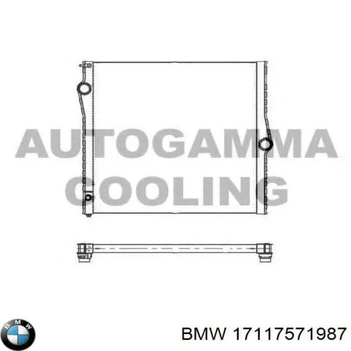 17117571987 BMW radiador de esfriamento de motor