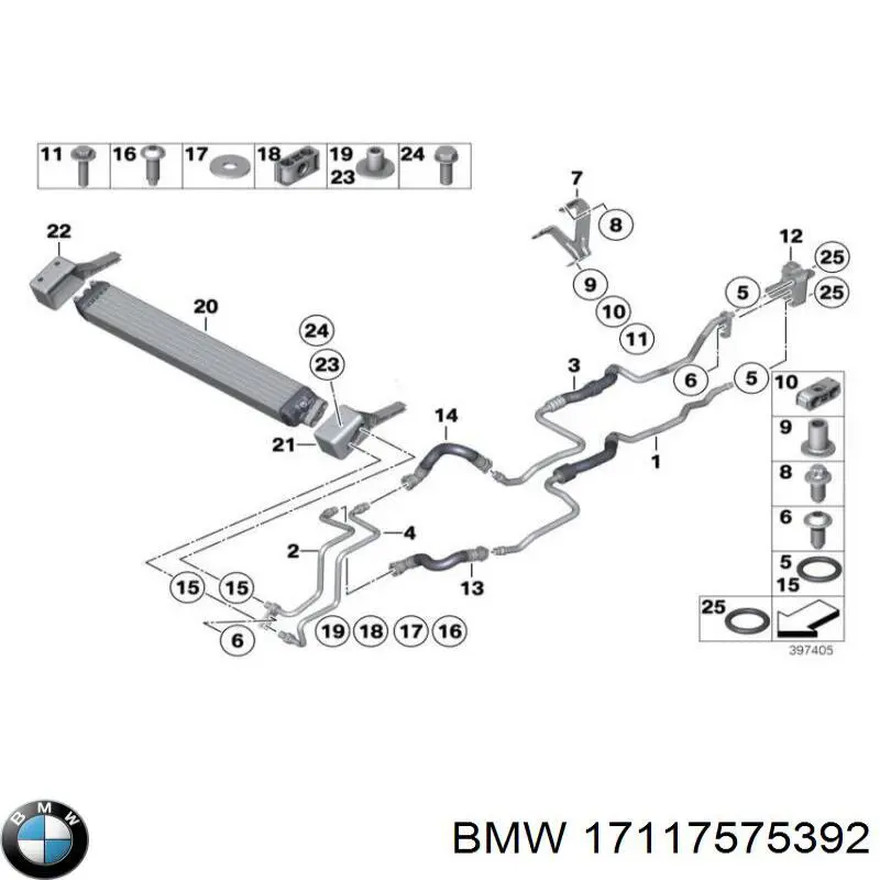 Купить 7575392 BMW Кран сливной радиатора охлаждения