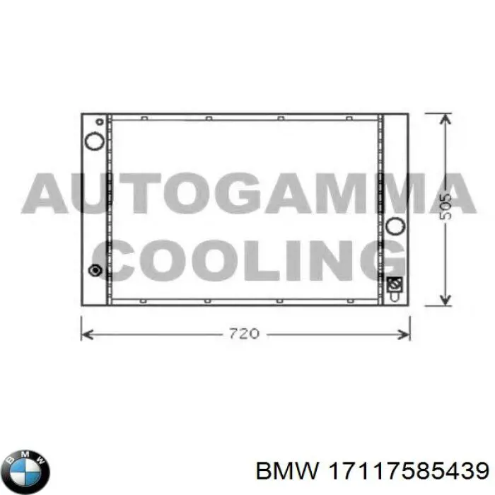 Купить 17117585439 BMW Радиатор водяной