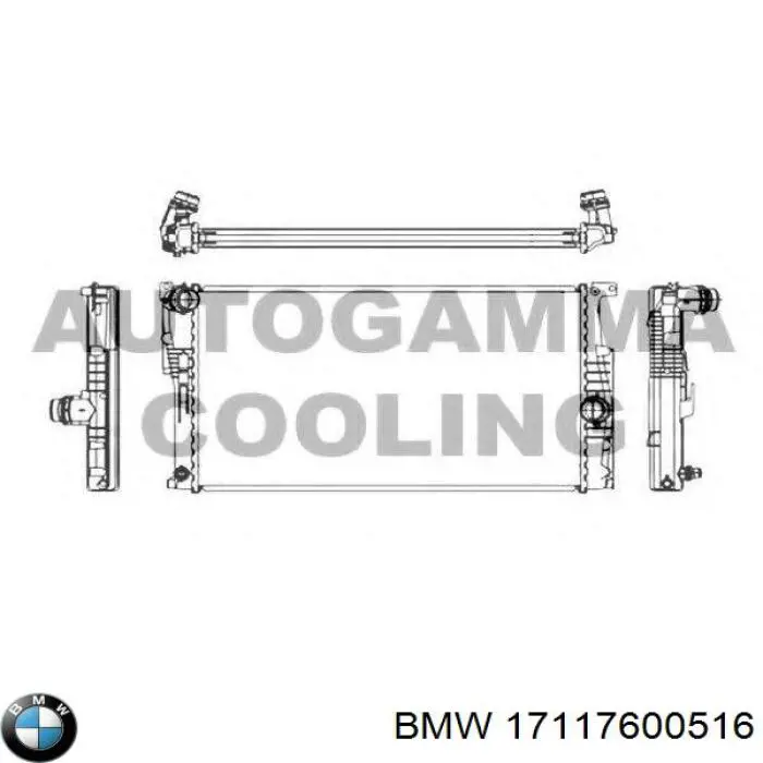 Купить 17117600516 BMW Радиатор водяной