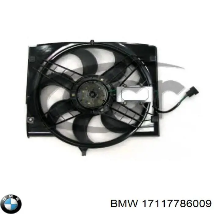 17117786009 BMW difusor do radiador de esfriamento, montado com motor e roda de aletas