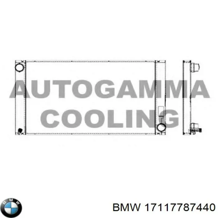 Радиатор охлаждения BMW 7787440