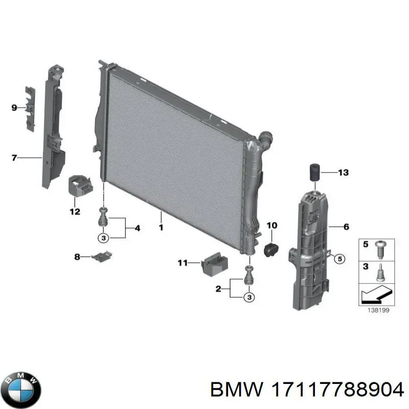 17117788904 BMW радиатор