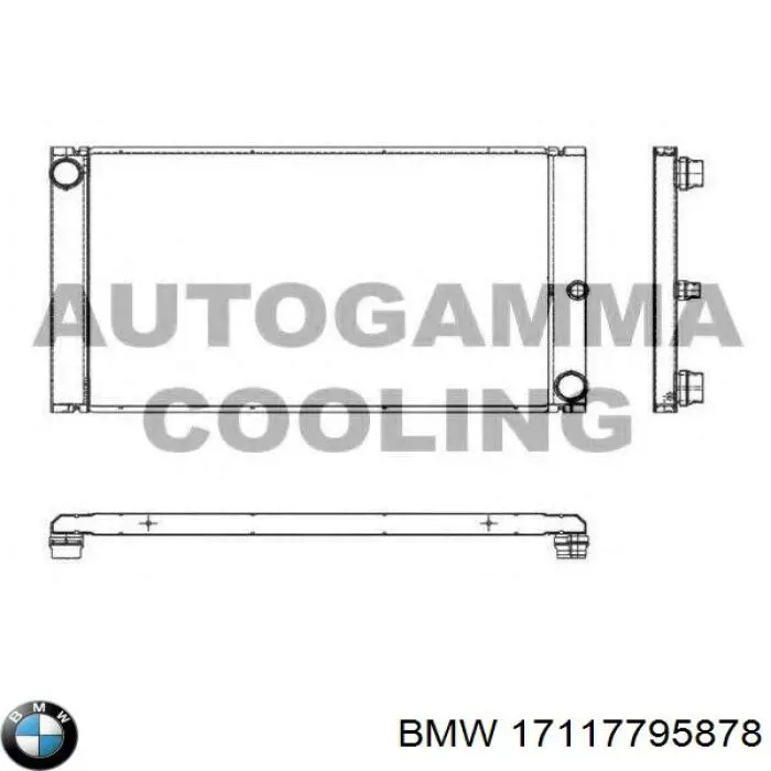 Радиатор охлаждения двигателя BMW 17117795878
