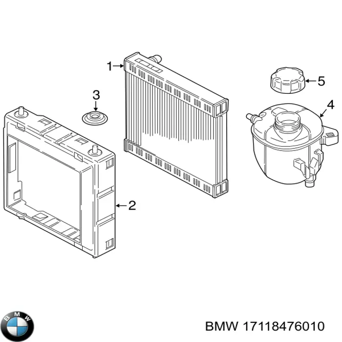 17118476010 BMW радиатор