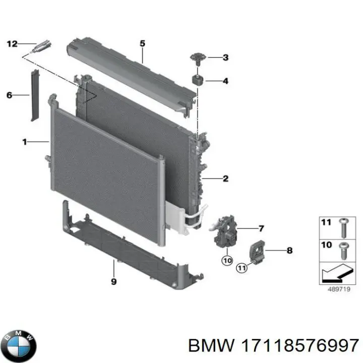 17118576997 BMW радиатор