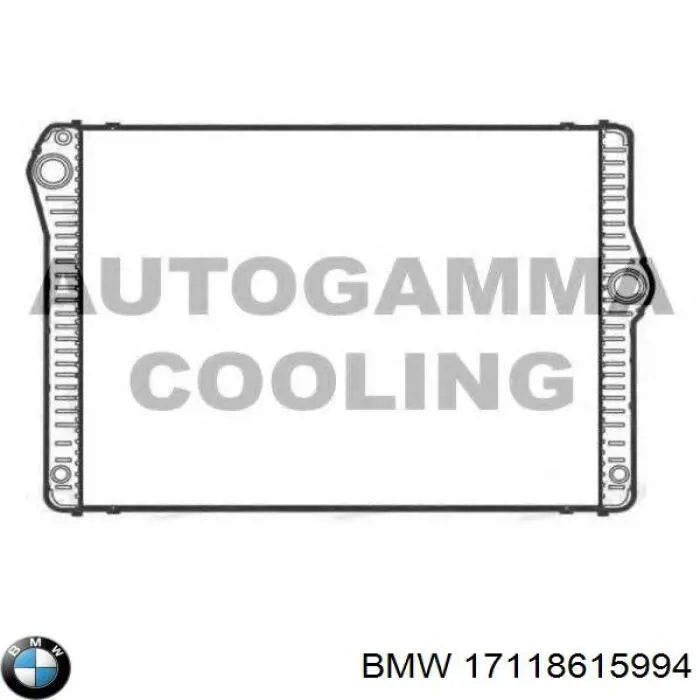 Радиатор охлаждения двигателя BMW 17118615994 цена, от 214.44 USD