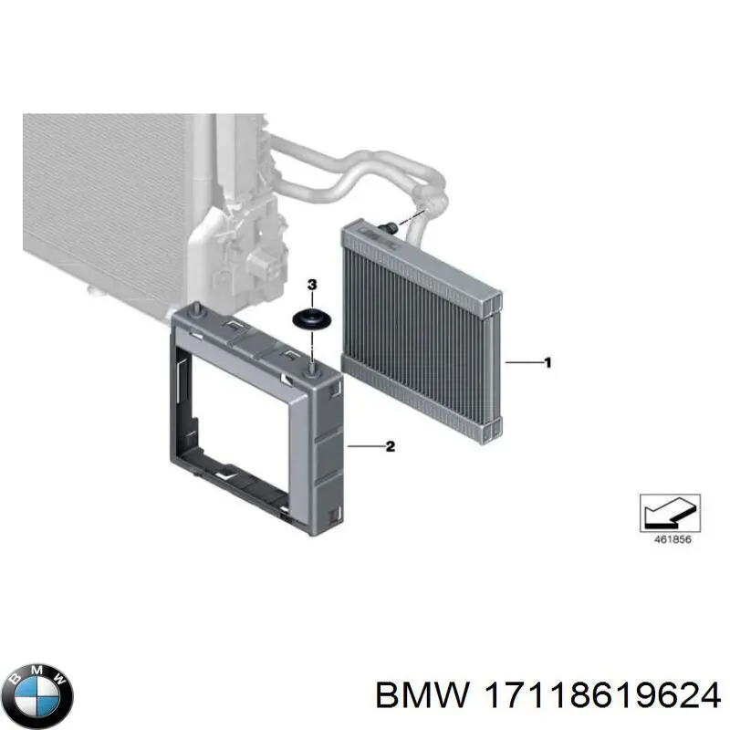Рамка крепления радиатора на BMW 6 (G32) купить.