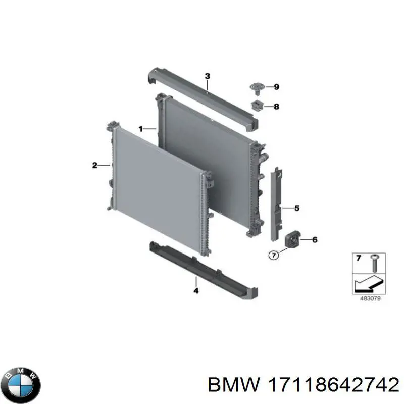  Радиатор BMW X4 