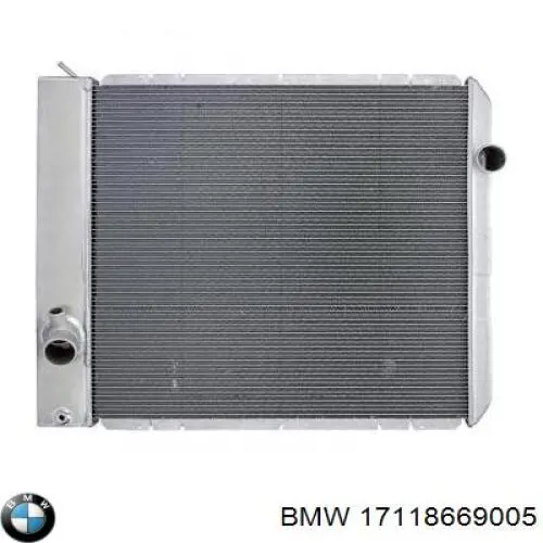 Радиатор охлаждения BMW 17118669005