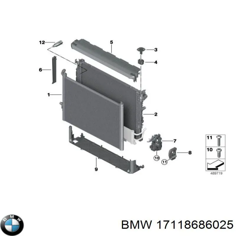 17118686025 BMW радиатор