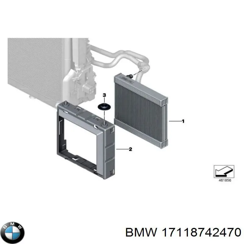 17118742470 BMW рамка крепления радиатора