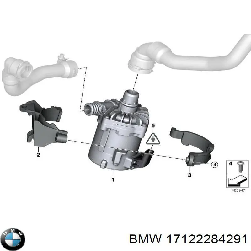 Купить 17122284291 BMW Помпа водяная, дополнительная электрическая