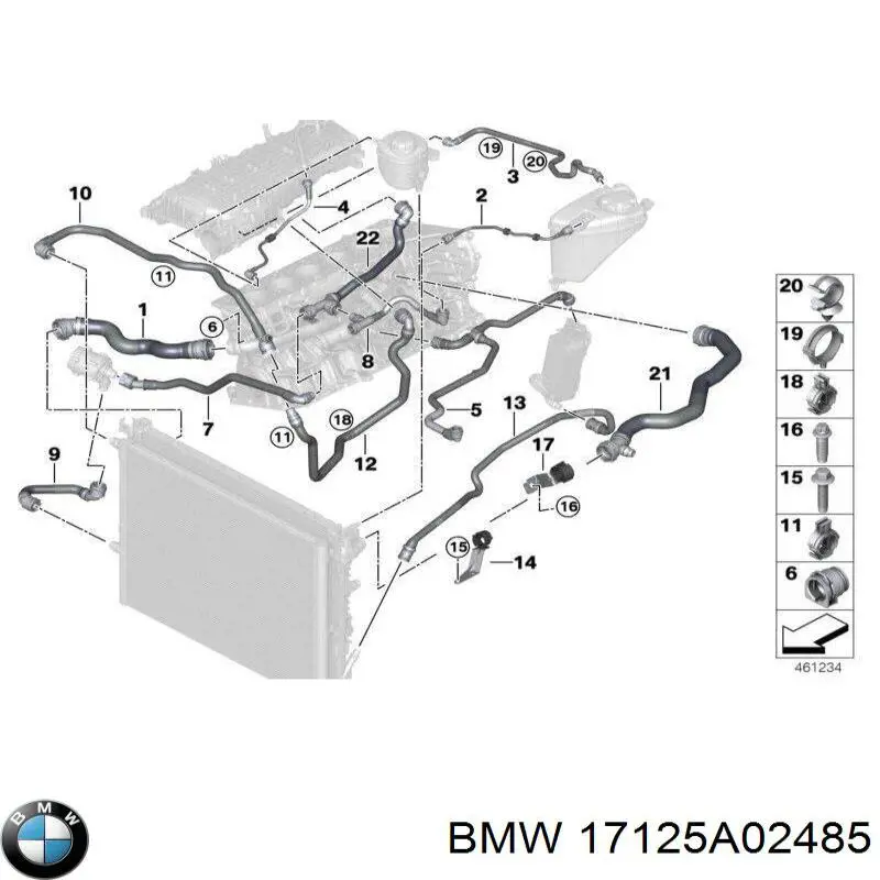 17125A02485 BMW 