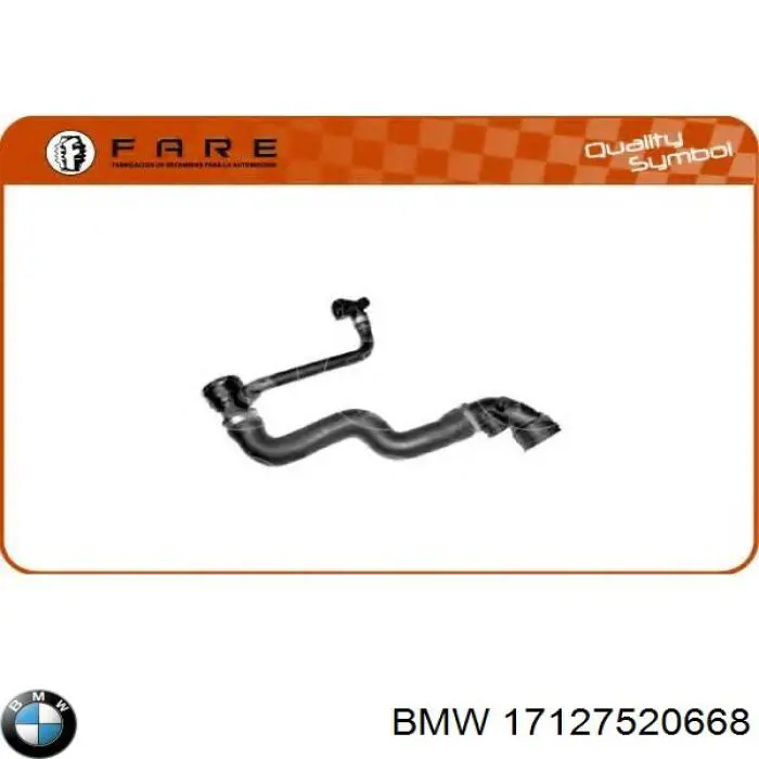 Патрубок радиатора 17127520668 BMW