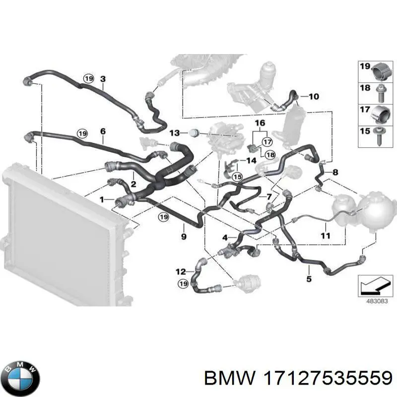 17127535559 BMW сравнить цены на Автопро