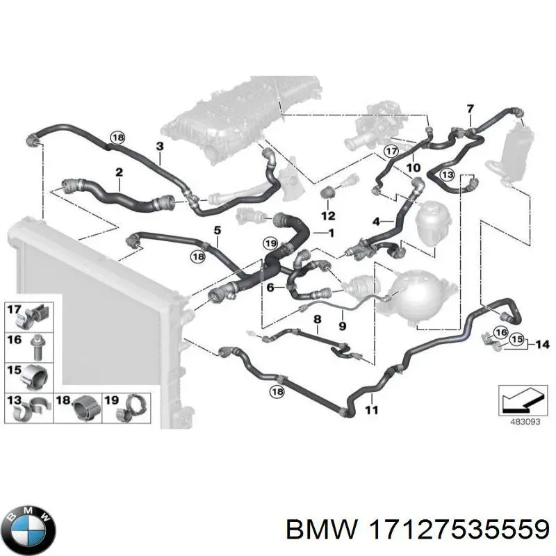 BMW 17127535559 цена, от 38.01 USD