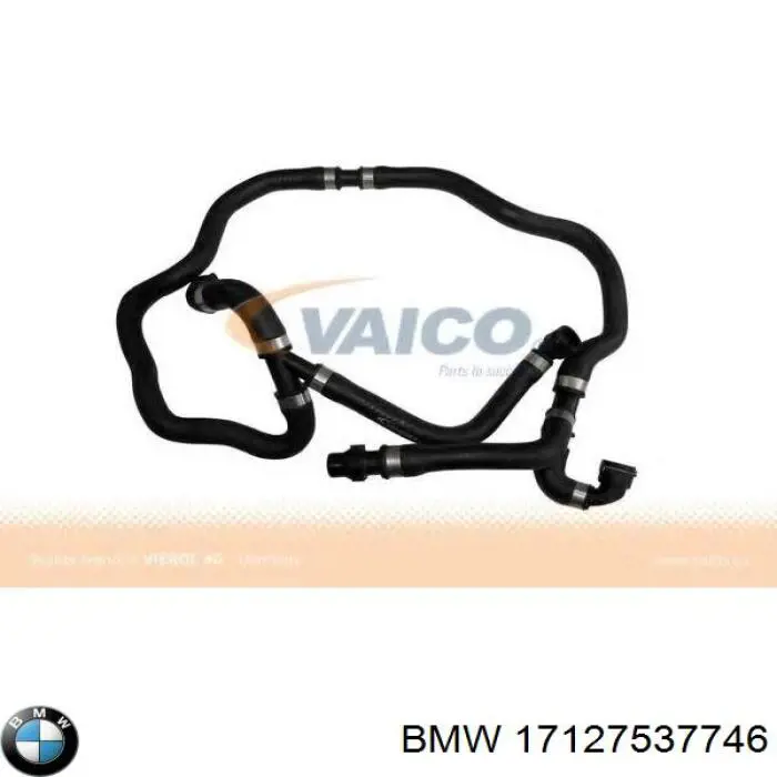 17127537746 BMW cano derivado de ventilação de cárter (de separador de óleo)