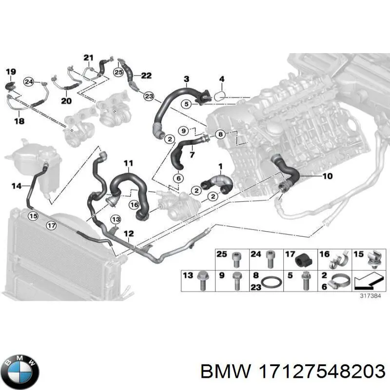 Купить 17127548203 BMW 