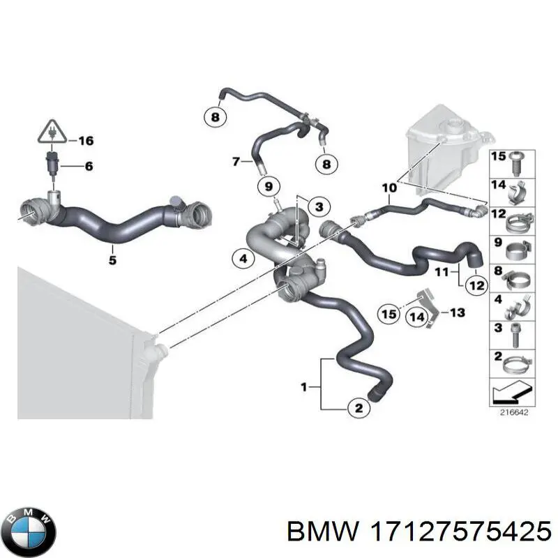 Купить 17127575425 BMW 