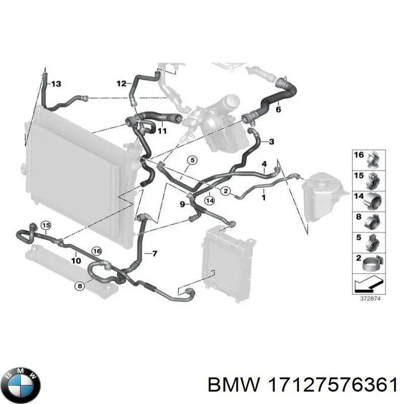  BMW 17127576361 цена, от 24.83 USD