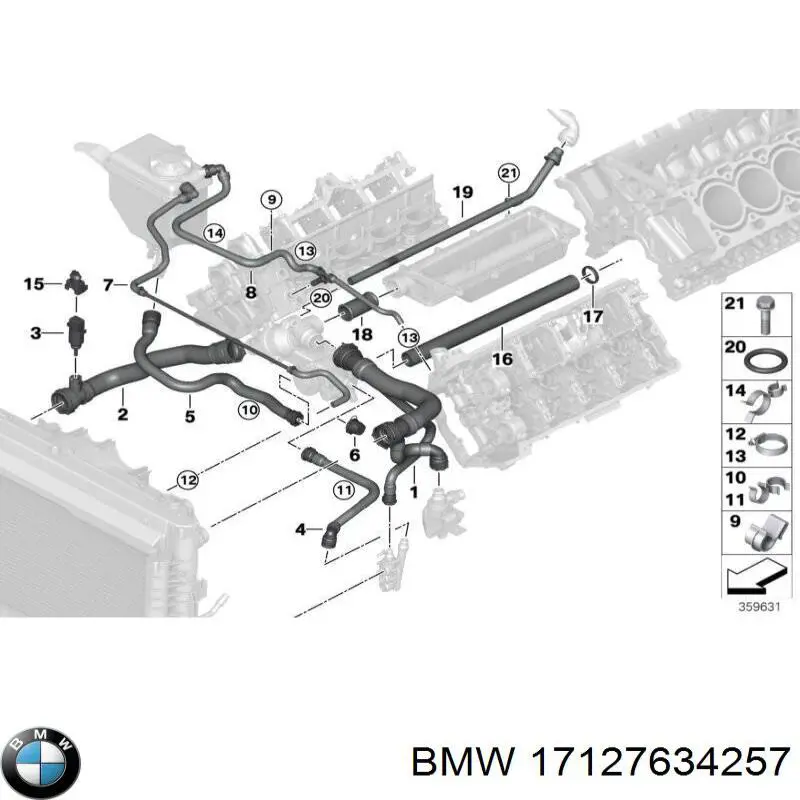  BMW 17127634257 цена, от 44.49 USD