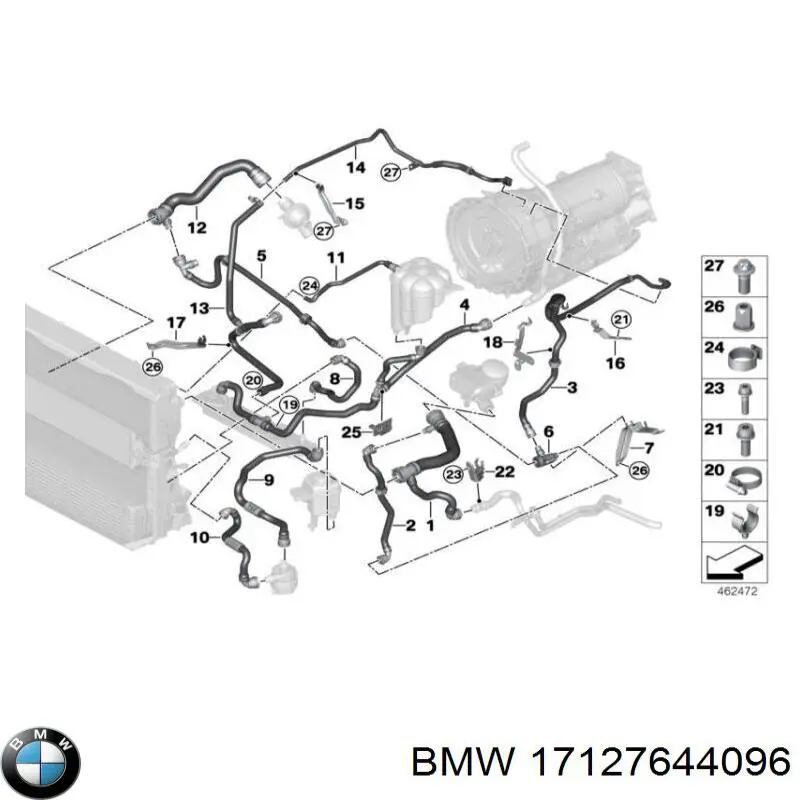 Купить 17127644096 BMW 