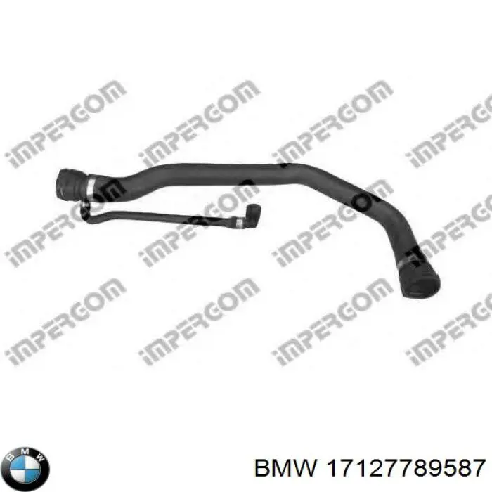 17127789587 BMW mangueira (cano derivado do radiador de esfriamento superior)