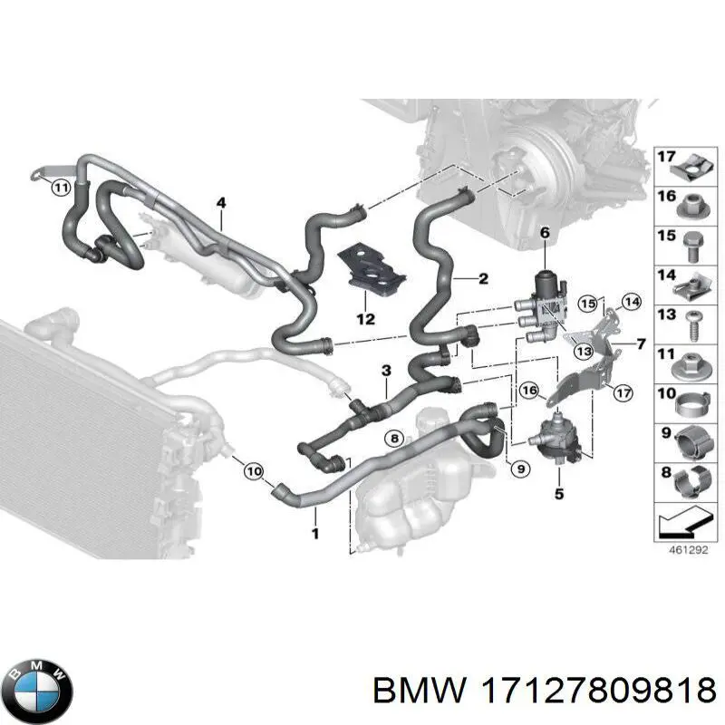 Купить 7001728 Autotechteile Патрубок радиатора