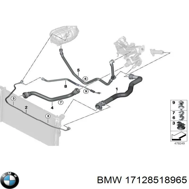  BMW 17128518965 цена, от 55.90 USD