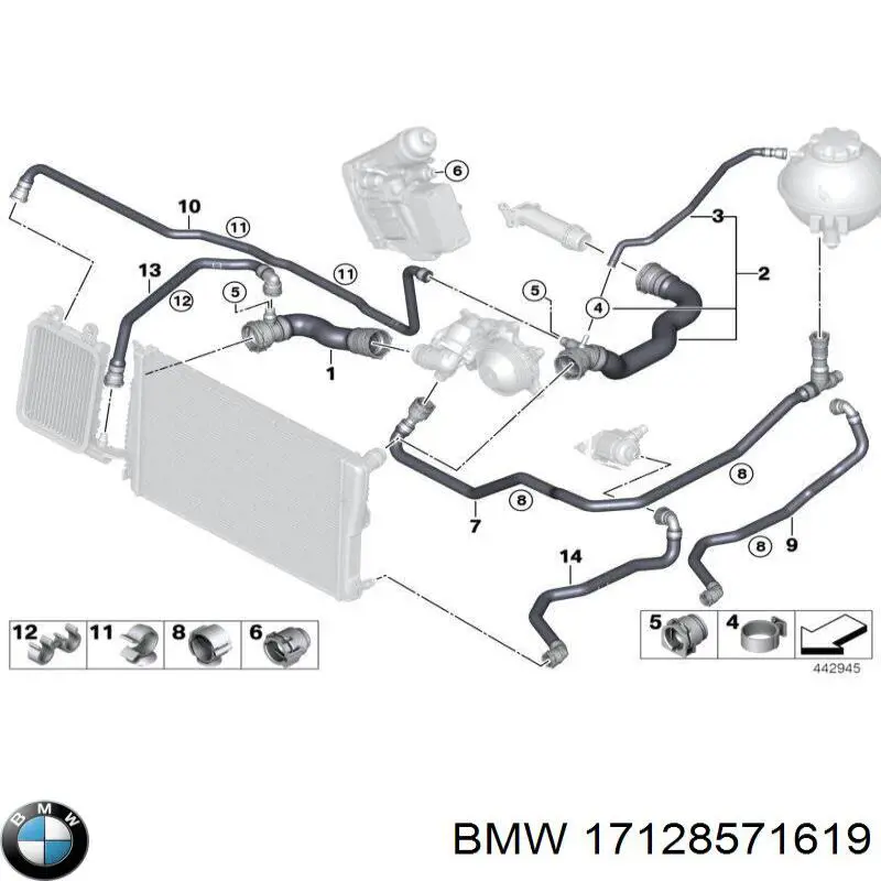  BMW 17128511848 цена, от 19.64 USD