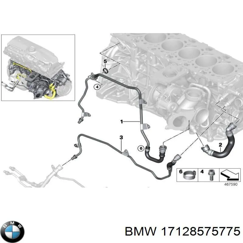 BMW 17128575775 цена, от 17.57 USD
