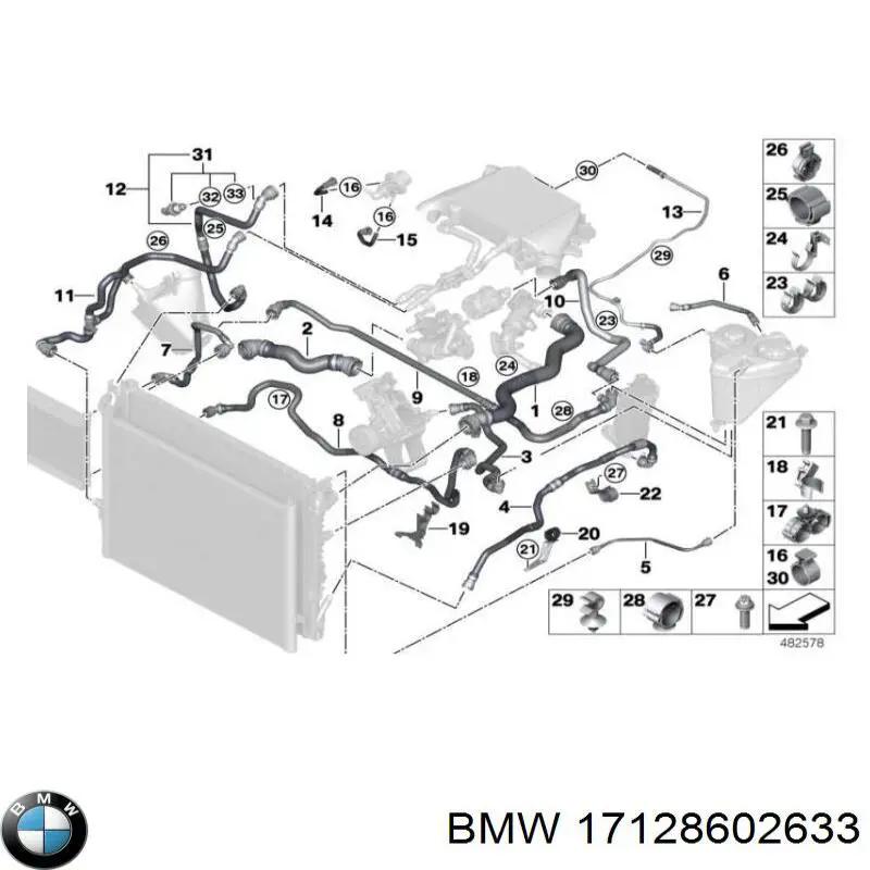 17128602633 BMW 