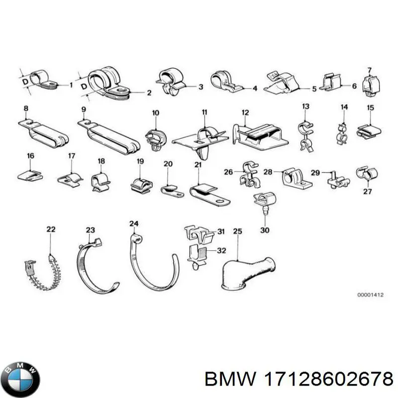  BMW 17128602678 цена, от 88.69 USD
