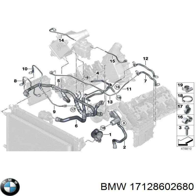  BMW 17128602680 цена, от 47.46 USD
