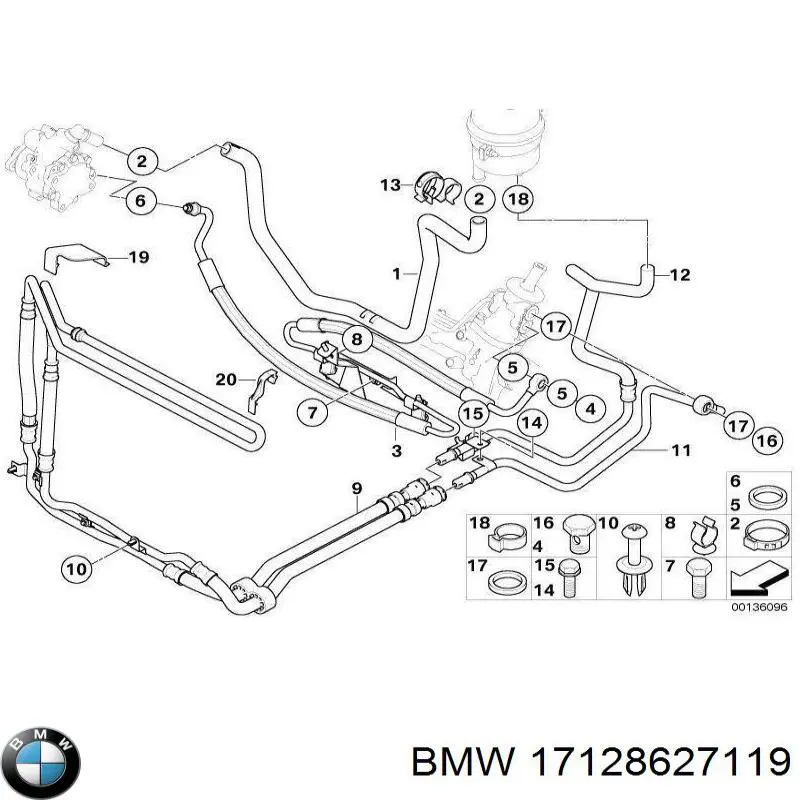 Купить 17128627119 BMW 