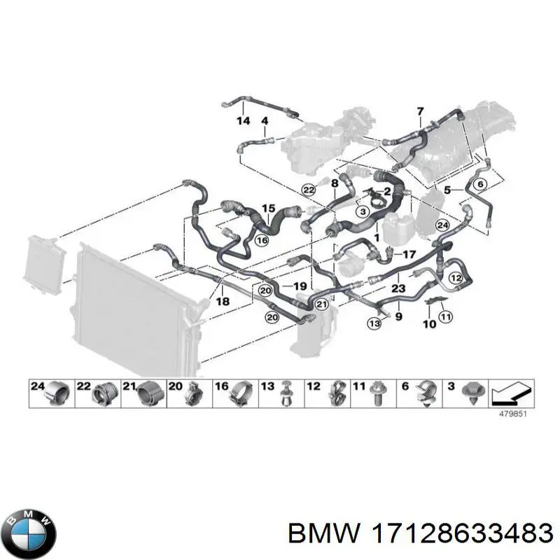  BMW 17128633483 цена, от 134.24 USD
