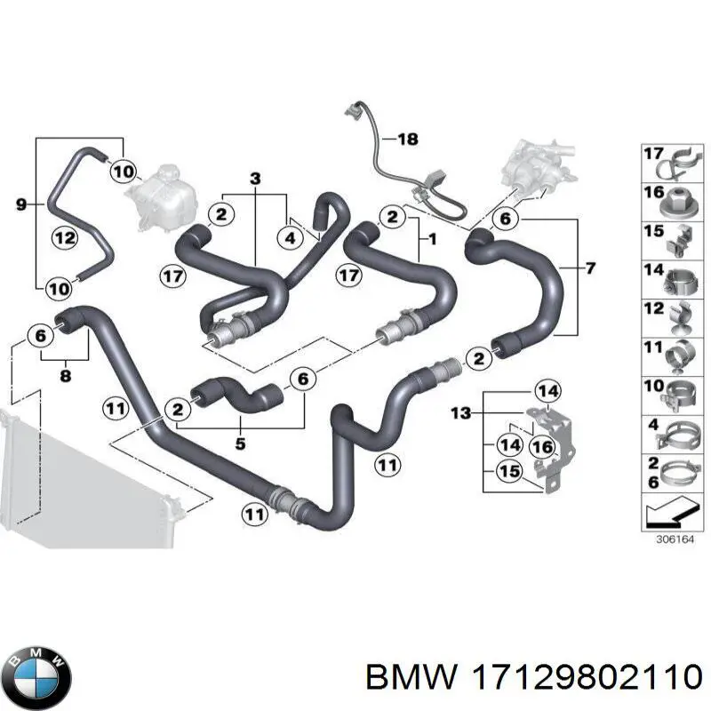  BMW 17129802110 цена, от 38.09 USD