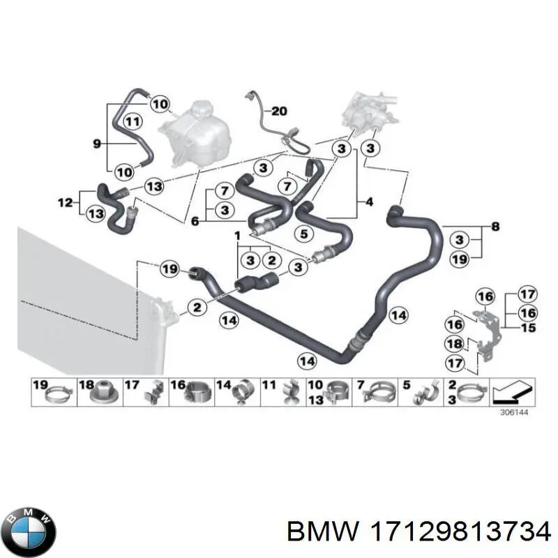  BMW 17129813734 цена, от 118.54 USD