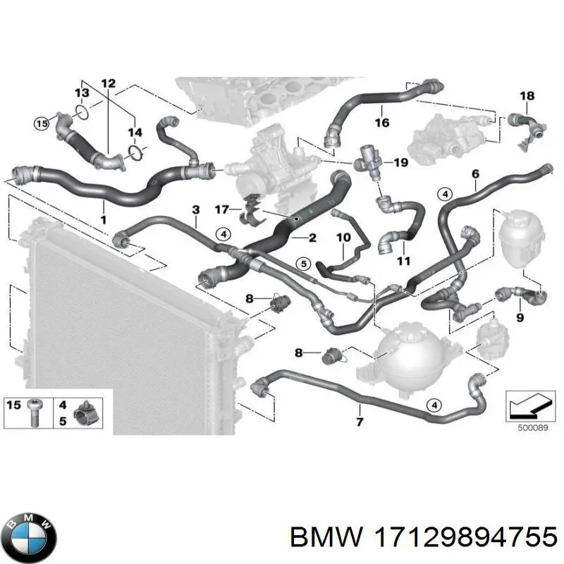  BMW 17125A4E4B5 цена, от 24.07 USD