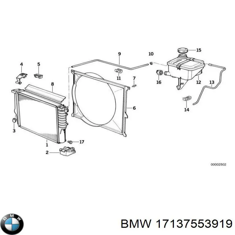 Датчик уровня охлаждающей жидкости в бачке 17137553919 BMW