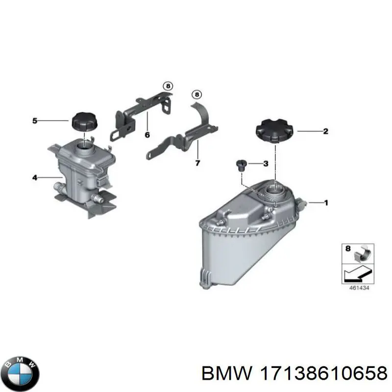 Бачок системы охлаждения расширительный на BMW X5 (G05, F95) купить.