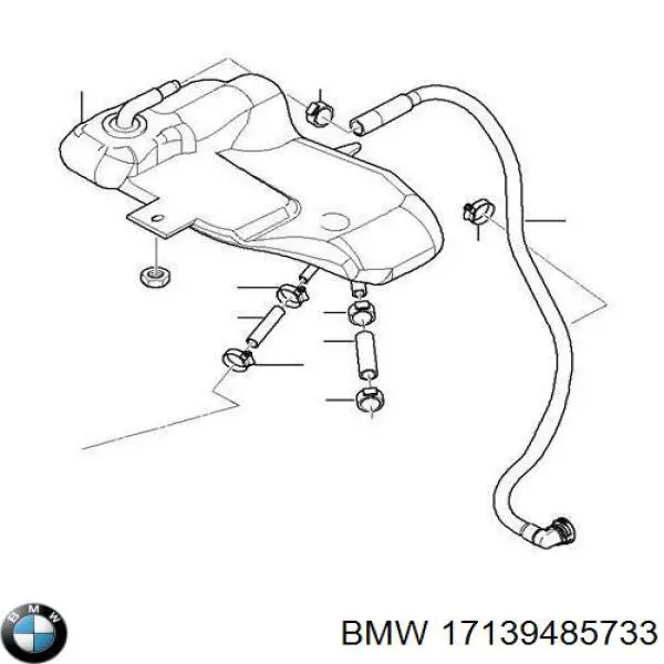 Бачок системы охлаждения расширительный BMW 17139485733