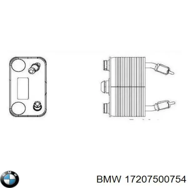Радиатор охлаждения АКПП 17207500754 BMW