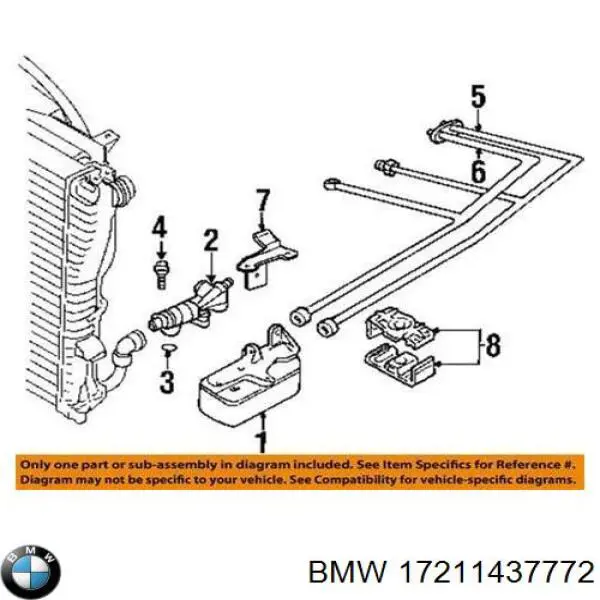 17211437772 BMW термостат системы охлаждения масла акпп